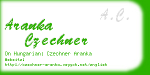 aranka czechner business card